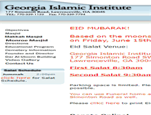 Tablet Screenshot of georgiaislamicinstitute.com